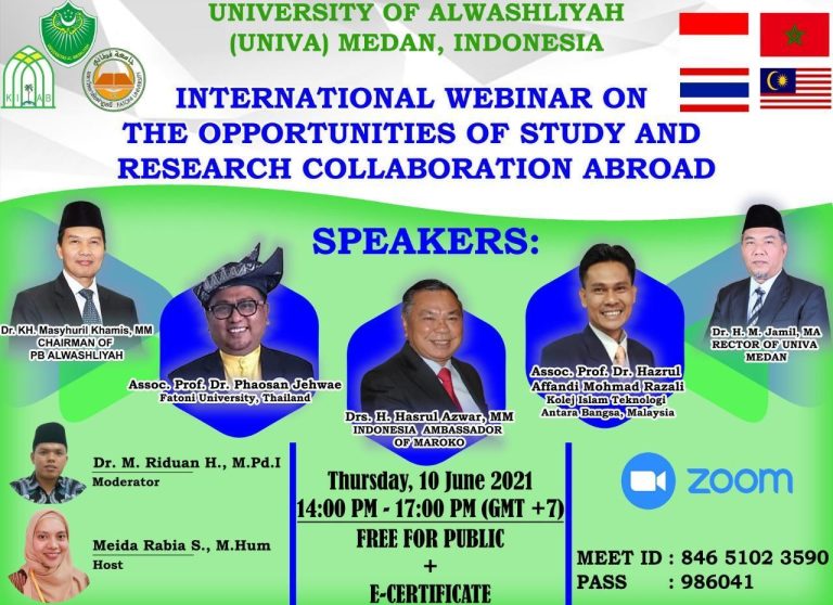 Webinar Internasional dengan Maroko, Thailand, dan Malaysia