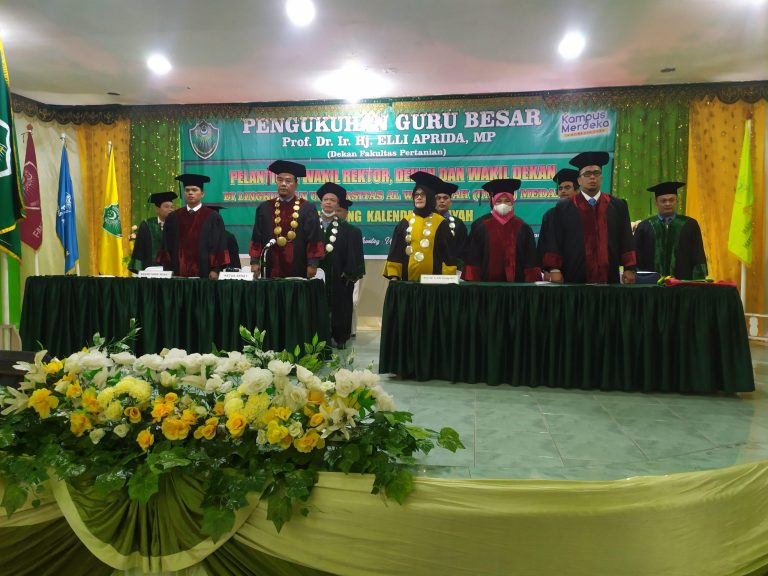 Pengukuhan guru besar dan pelantikan wakil rektor dan dekan univa medan
